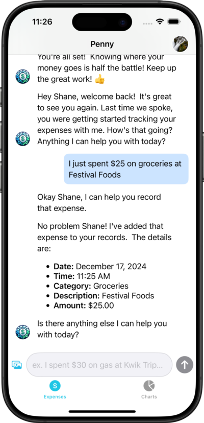 AI-Driven Expense Input